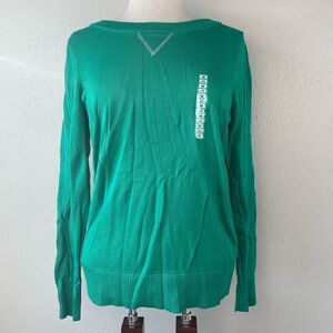 NWT PBX Basics Womens Green Sweater Size M